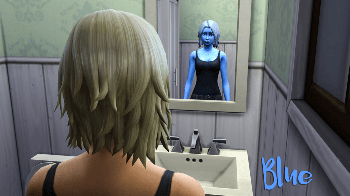 Blue SimLit with The Sims 4